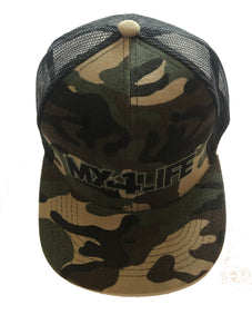 MX4LIFE CAMO HAT Snapback adjustment fits youth & Adult